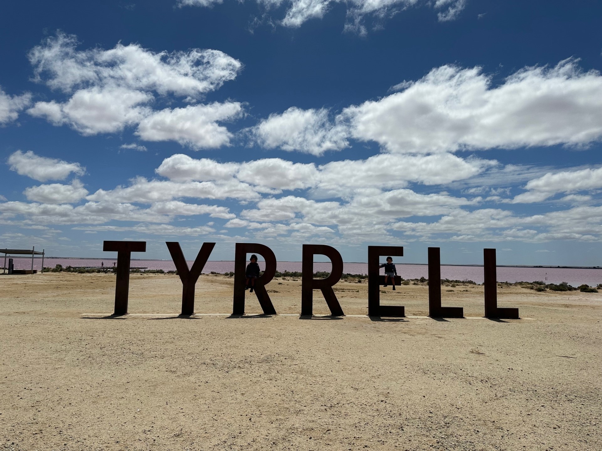 Image of TYRRELL sign at Lake Tyrrell