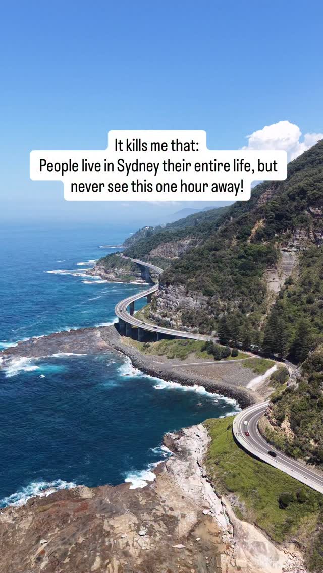 Here’s my unpopular opinion but hear me out! 

Before we get started be sure to give @thefamilyfind a follow if you love discovering hidden gems) 

This has to be the most beautiful 665m of road in Australia! 

And yes, I think the Grand Pacific Drive is better than the Great Ocean Road - come at me. 

It really does take your breath away! 

This is 📍The Sea Cliff Bridge

Save for your next trip