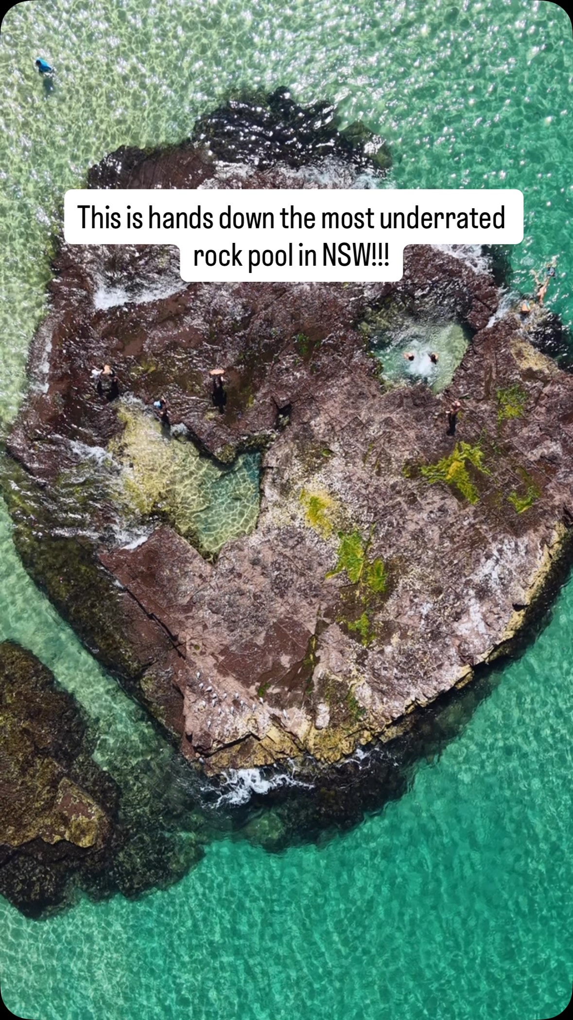 When you spend your Friday night searching Google maps and you find what looks like the most amazing rock pools! 

They were absolute paradise in person! And no I haven’t edited the footage! 

(Follow @thefamilyfind for more hidden gems and family travel) 

Hidden in plain sight, these rock pools are 10m off shore and safely accessible at low to mid tide on a calm swell! 

Big enough to completely submerge yourself and crystal clear! 

A winner for us!

📍These rock pools can be found in Port Kembla, NSW

Has anyone been here? 

📌 Save for your next South Coast trip.