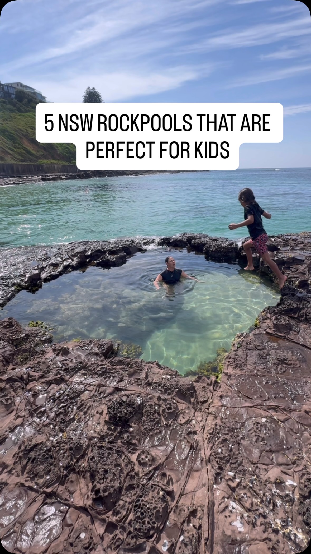 Our family loves rockpools and we are always on the hunt for new ones!

Save this before your next coastal day trip and be sure to follow @thefamilyfind for more family adventure travel inspo!

5 NSW rock pools that are actually kid friendly (not just Instagram friendly):
📍 Bendalong
📍 Port Kembla Beach
📍 Bushrangers Bay, Shellharbour
📍 Tura Beach
📍 Currarong

Remember there’s always an element of risk on rock platforms. Know the swell and tide times, and do your research before deciding when it’s safe to explore. Rocks can be sharp so wear shoes, and always carry a first aid kit.

And importantly, nature only stays beautiful if we treat it with respect: whatever you take in, make sure the rubbish comes back out.